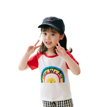 Children's Clothing T-Shirt  Kids Clothes Boys Girls Summer Cartoon Tops Short Sleeve Clothes 100% Cotton Baby Clothing