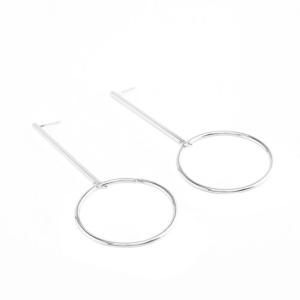 Luxury Earrings Women Fashion Retro Fun Hoop Big Earring Temperament Hundred Matching Accessory For Womens Wear серьги женские