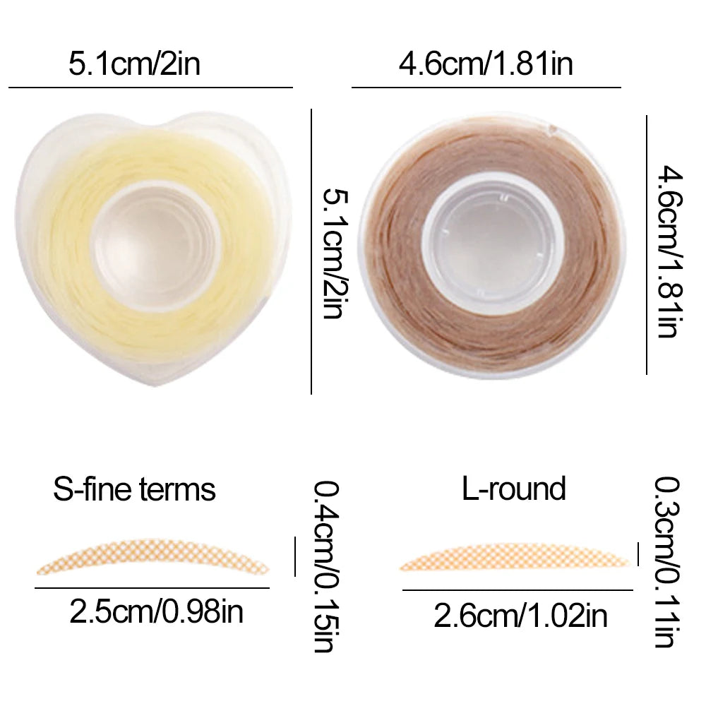 600Pcs Invisible Double Eyelid Tape Lace Eye Lift Strips Adhesive Stickers Makeup Big Eyes Woman Waterproof Face Beauty Tools