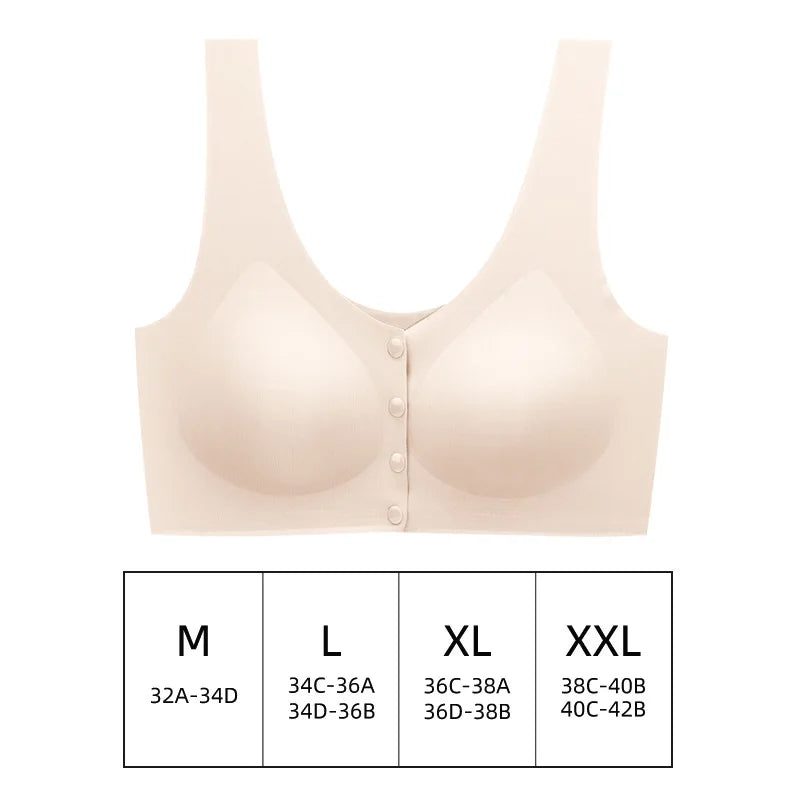 Nursing Bra Maternity Bra With Removable Pads Front Open Buckle Breathable Comfortable 3D Seamless Bras For Women Pregnancy Hot