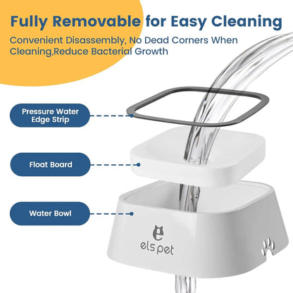 Dog Water Bowl Anti Splash No Slip Removable Design Vehicle Carried Travel Spill Proof Pet Bowls for Small Medium Dogs and Pets