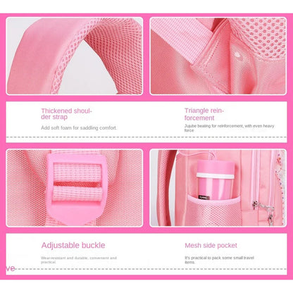 Children School backpack for Girls Cute Cat School Students Backpack For Kids Wheeled Backpack Bag Trolley School Bags On Wheels