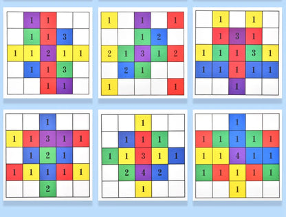 Educational Wooden Building Blocks Set for Kids Double Against Blocks Arithmetic Learning Game Puzzle Toy Ideal for Cognitive