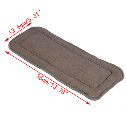 Washable Adult Diaper 5Layers Bamboo Charcoal Cloth Nappy Liner Absorbent Reusable Incontinence Adult Diaper Insert Pad 35*13.5