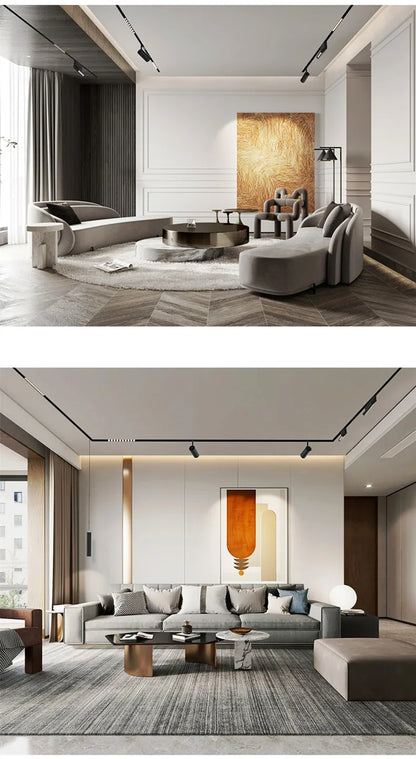 Magnetic Track Light Grille Flood Lamp Modern Embedded Flexible Linear Fixture LED Spotlight DC48V Ceiling Indoor Living