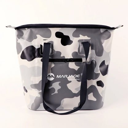 Waterproof Tote Beach Bag with Airtight Zipper Duffel Bag Dry Saddle Luggage Storage Beach Rafting Motorcycle Swimming Bags