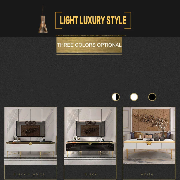 TV Table Small Sitting Room Ground Ark Of Stainless Steel Wooden Furniture Of The Lacquer That Bake