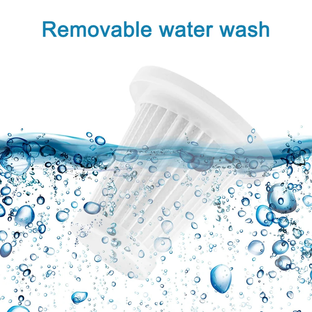 5pcs Car Vacuum Cleaner Filter Washable Filter Replacement Parts Removable Recycling Vacuum Cleaner Replacement Filter Cartridge