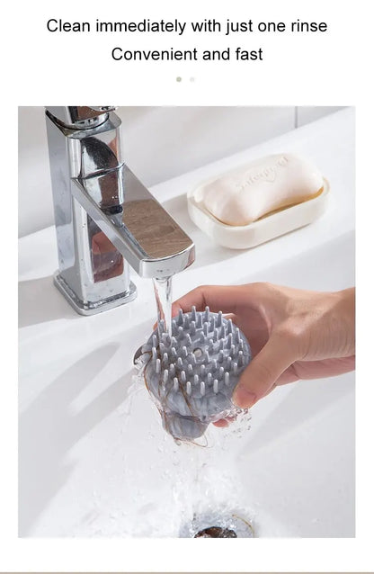 Shampoo Comb Brush Liquid-Infused Hair Brush Head Cleaning Massager Pet Bathing Scalp Massager Multi-functional Body Scrub Brush