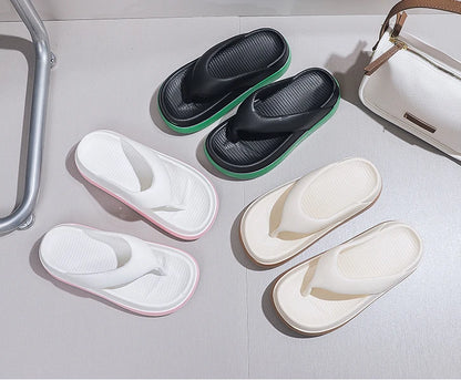 Woman Flip Flops Popular Design Shoes 2025 Trend Platform Casual Sandals Outdoor Non-slip Slippers Unique Features Flat Sandals