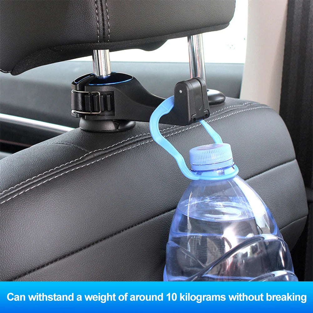 Universal Car Bracket Hook Multi-Function Hanging Storage Mobile Phone Holder Rear Seat Hanger Hook for Bag Purse Cloth Grocery