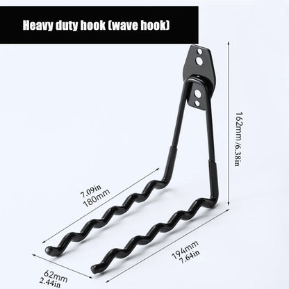 Garage Storage Utility Hooks,Garage Garden Tool Organizer,Hanging Utility Wall Mount Hooks,Heavy Duty Tool Storage Organizer