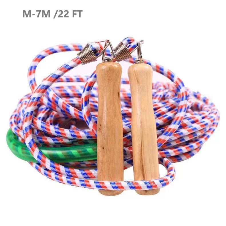 Long Jump Rope Double Dutch Jump Ropes Skipping Rope for GameSkipping Multiplayer Group School, Company,Fun Games,Agility Play