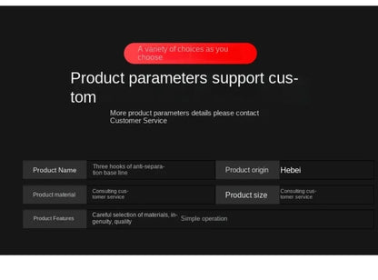 Three Hook Fishing Hair Rigs Hook Suspension Anti Bottom Carp Fishing Hook Ready Made Pesca Carp Rigs Fishing Lure