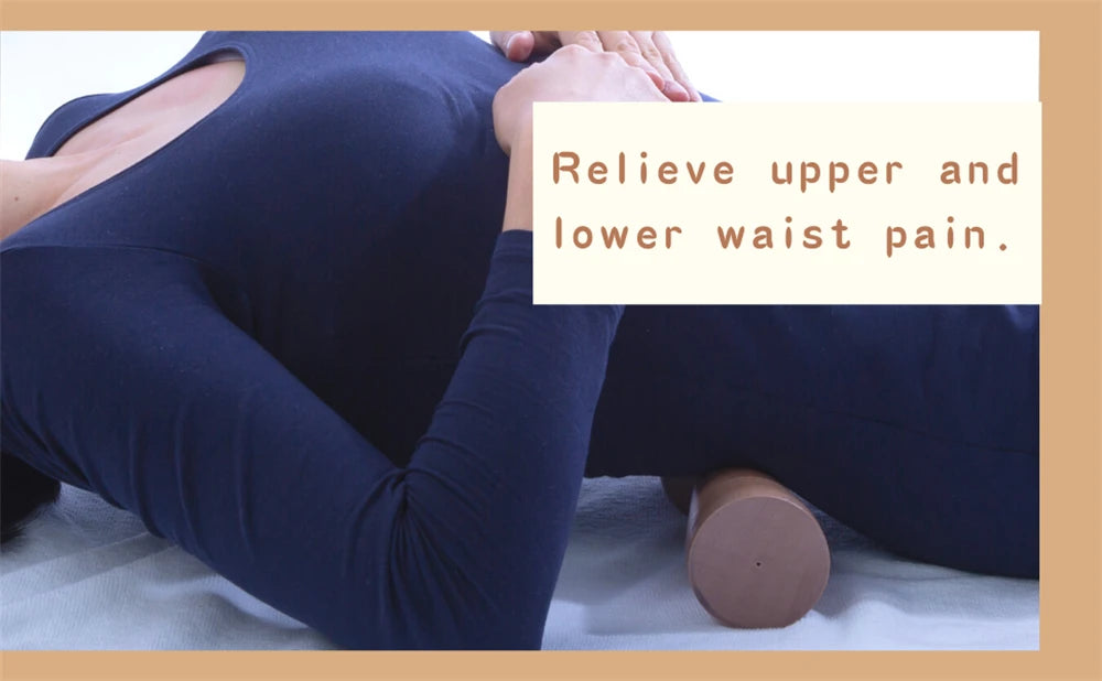 Body Back Wood Back Roller, Spine Stretcher & Aligner, Ma Roller, Back Cracker for Back & Muscle Recovery, Manual Back Massager