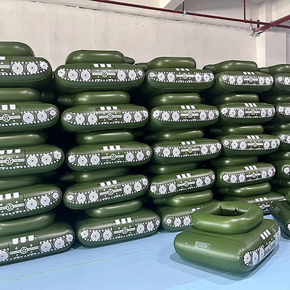 PVC inflatable tank water spray truck  water battle  water spray toy   pool water play   water gun  floating row