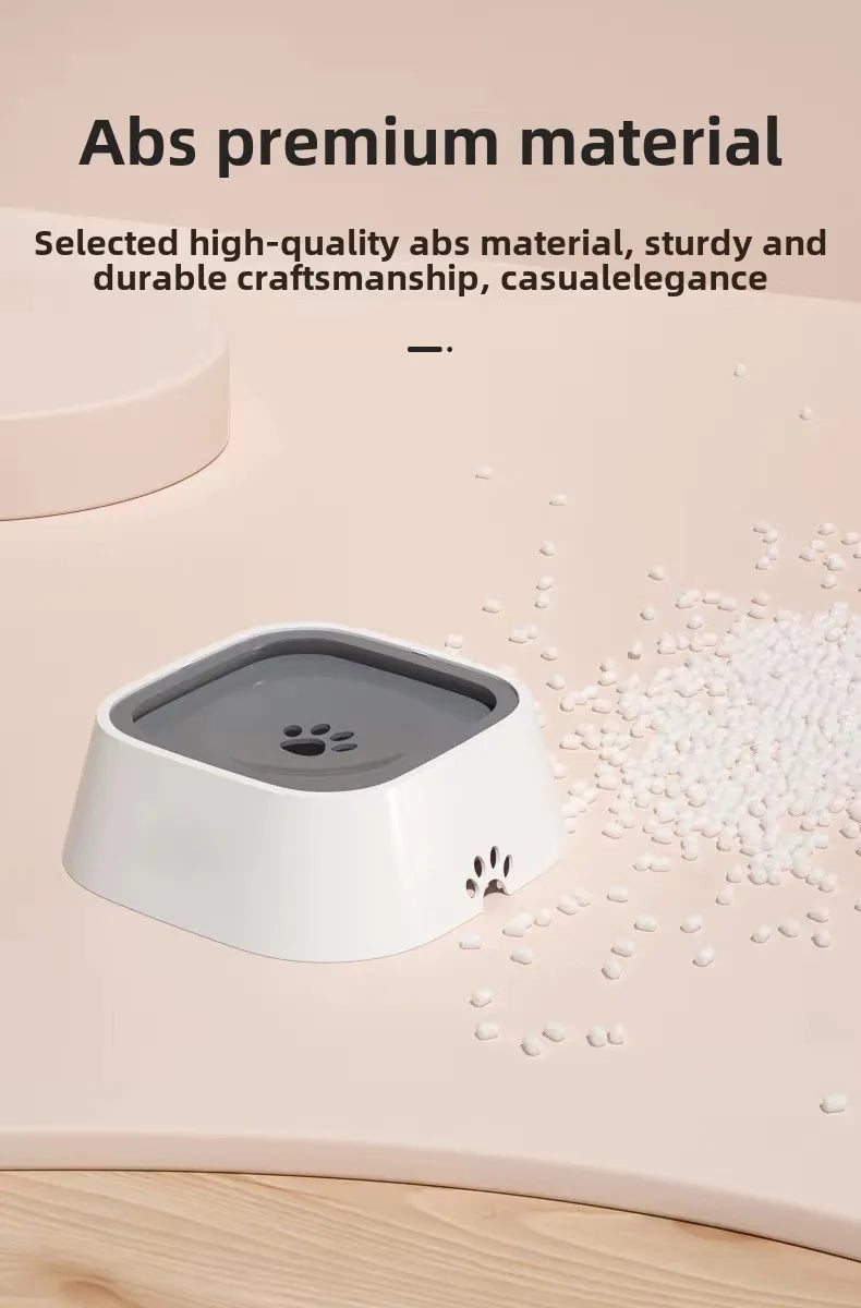 Pet bowl Dog water bowl Non-wet mouth floating bowl anti-spill cat water dispenser anti-splash dog bowl