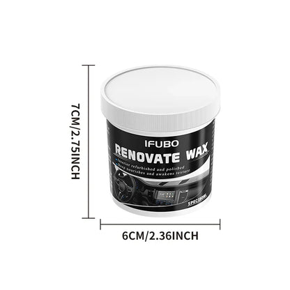 Multi-purpose automotive interior renovation wax plastic parts repair agent, tire protection agent, whitening agent, sponge