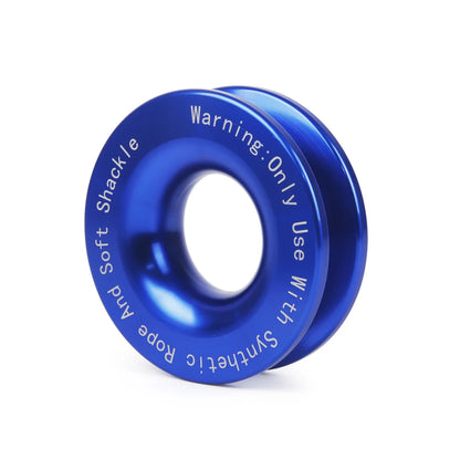 55000lbs Winch Rope Synthetic Soft Shackle+Recovery Ring Set Rugged Shackles With Protective Sleeve for Truck Vehicle Recovery