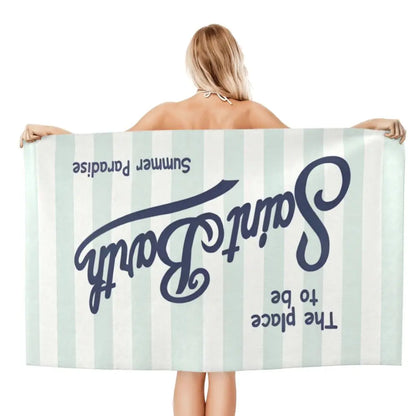 S-Saint B-Barth Beach Towel for Adults – Soft, Absorbent, and Lightweight for Travel