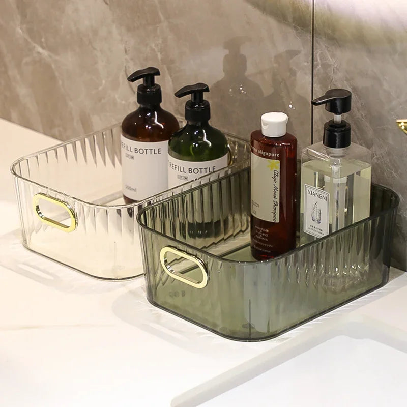 Acrylic Organizers Snacks Bathroom Organizer Rectangular Storage Makeup Clutter Bedroom Cosmetics Living Room Make Up Organizer