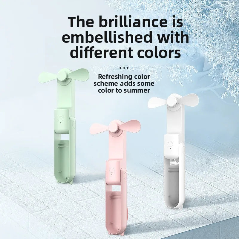 New Portable Handheld Fan Mini Handheld Fan with USB Rechargeable and Adjustable Speed Suitable for Indoor and Outdoor Use