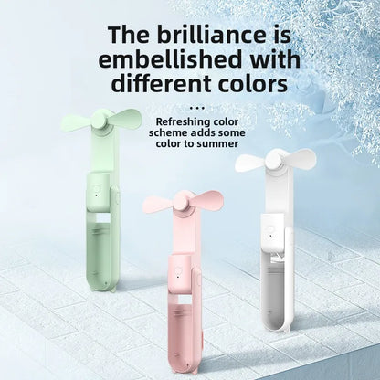 New Portable Handheld Fan Mini Handheld Fan with USB Rechargeable and Adjustable Speed Suitable for Indoor and Outdoor Use
