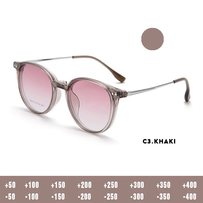 Presbyopia Reading Glasses Woman Blue Light Glass Graduated Lenses to Read Women Lens Transparent Eyepieces Woman's Eyeglasses