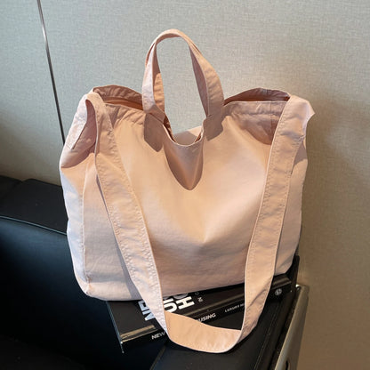 Tote Bag for Women 2025 New Large-Capacity Canvas Shoulder Bag Commuter Computer Bag Large Bag Handbag Korean Style Work Class Travel Play Shopping Shopping