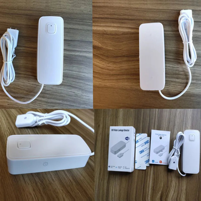 Smart APP WiFi Water Leak Sensor Water Overflow Level Detector Security Sound Alarm System Flood Leakage Sensor Remote Control