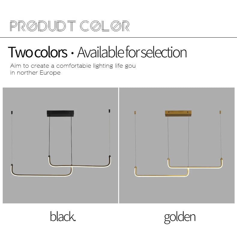 Modern Chandeliers Aluminum Dining Room LED Pendant Lamps Home Décor Bedroom Study Living RoomLighting Fixtures