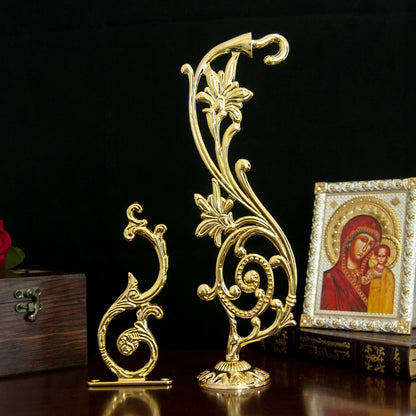 Orthodox Church Incense Burner with Wall Hook Set Metal Inner Liner Inside Burner Religious Ornament Church Supplies