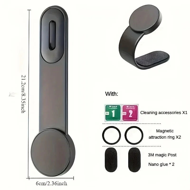 2025 New Release Magnetic Car Phone Mount – Universal Car Phone Holder for iPhone & Android, Includes 2 Metal Plates