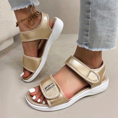 2025 New Summer Sandals Travel Women Shoes New Sandal Sole Sandal Ladies Outdoor Beach Slippers Platform Sandals for Women