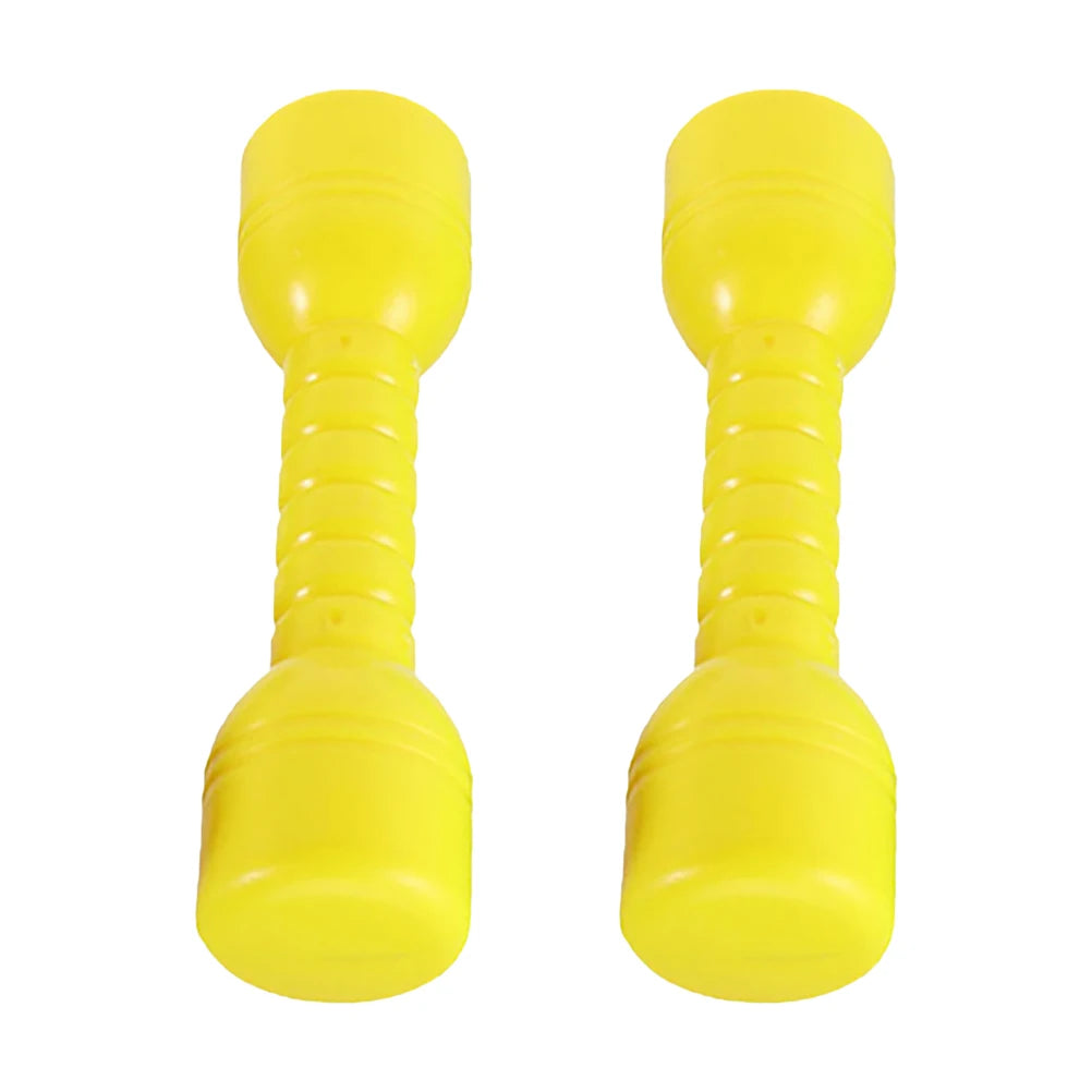 2Pcs Plastic Dumbbells Children'S Sports Fitness Dumbbells Fitness Equipment Children Dumbbell Toddler Toys Fitness kids Barbell