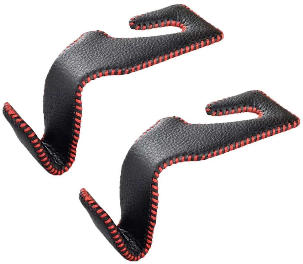 2PCS Car Headrest Hooks Universal Back Seat Hanger Headrest Holder Hooks Leather Car Seat hooks Automobile Interior Accessories
