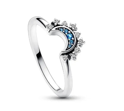 Hot Selling 925 Sterling Silver Classic Square Heart-shaped Crown Ring Exquisite Women's Jewelry Anniversary Surprise Gifts
