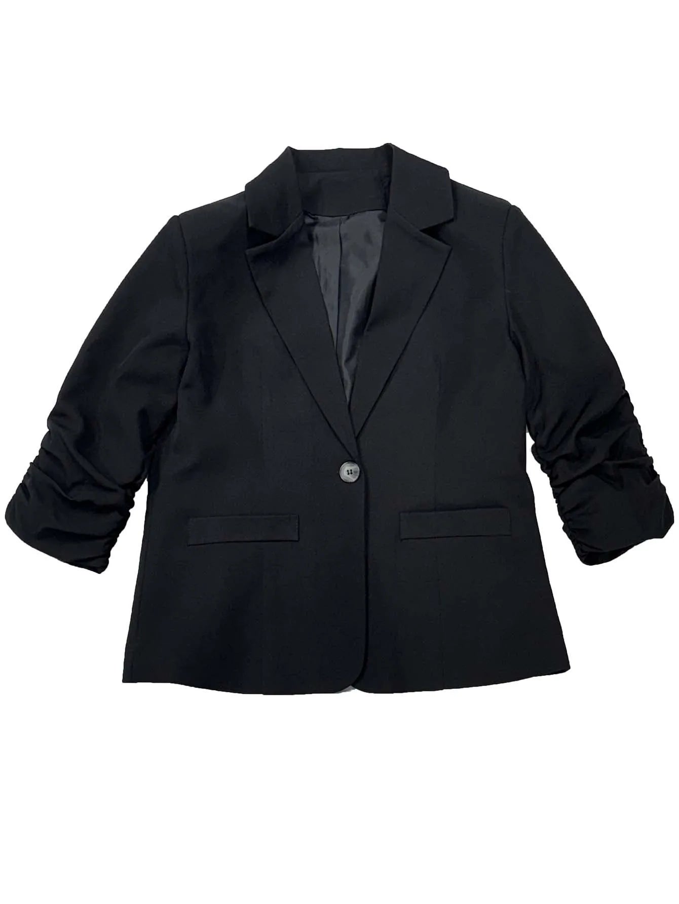 New Office Lady Suits Jacket Tops Formal Women's Seven Quarter Sleeved Suit Coats Casual Black Workwear Blazer Femme Clothing