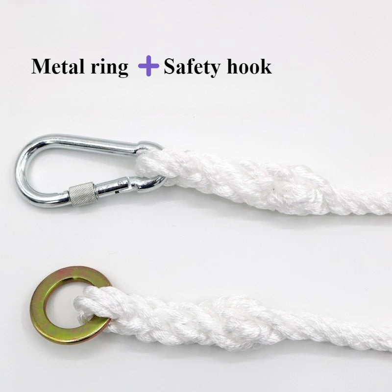 10m White Safety Rope Climbing Rope Multifunctional Reusable Safety Rope Waterproof Wear-resistant Escape Ropes Outdoor Camping