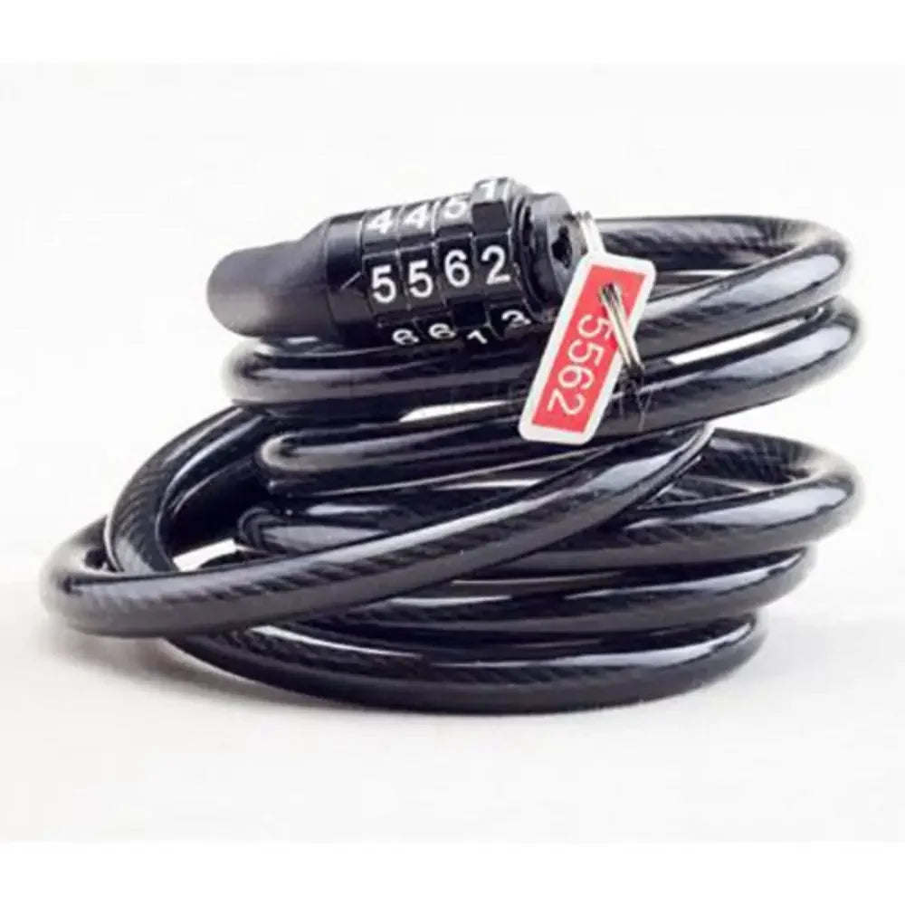 Bicycle Security Lock 4 Digit Code Mountain Bike Security Chain Padlock Fixed Code Anti-theft Lock