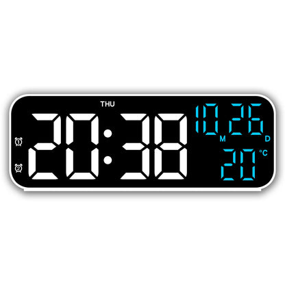 Electronic Clock Simple Sound Control Alarm Clock Multi-function LED Clock Multi-group Alarm Clock Temperature Display