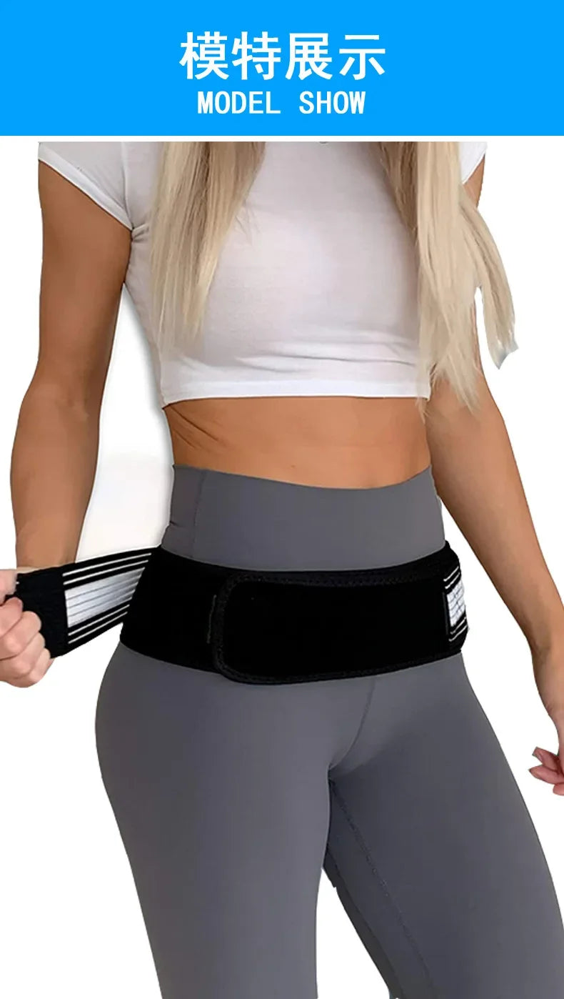 Sacroiliac SI Joint Hip Belt Lower Back Support-Hip Braces for Hip Pain Pelvic Support Belt Sciatica Ease Protect