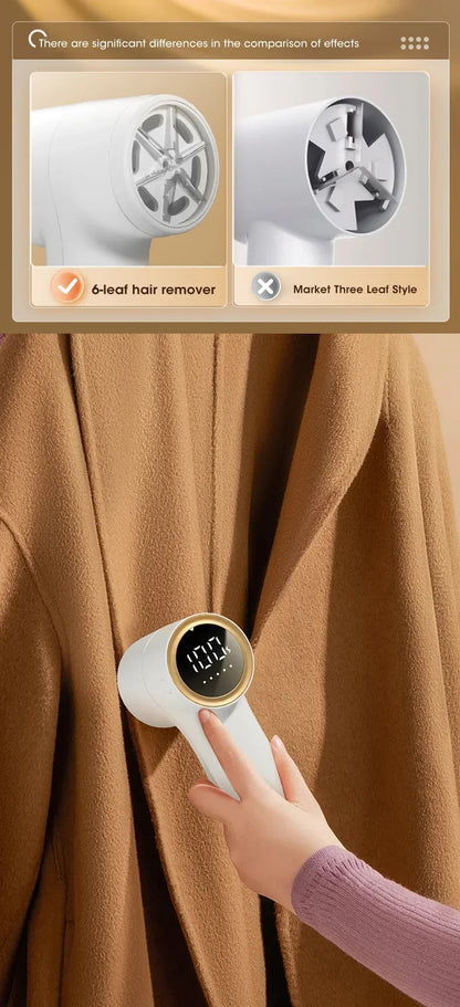 Lint Remover for Clothing Rechargeable Hair Ball Trimmer Fuzz Pellets Clothes Sweater Fabric Shaver Electric Fluff Lint Removers