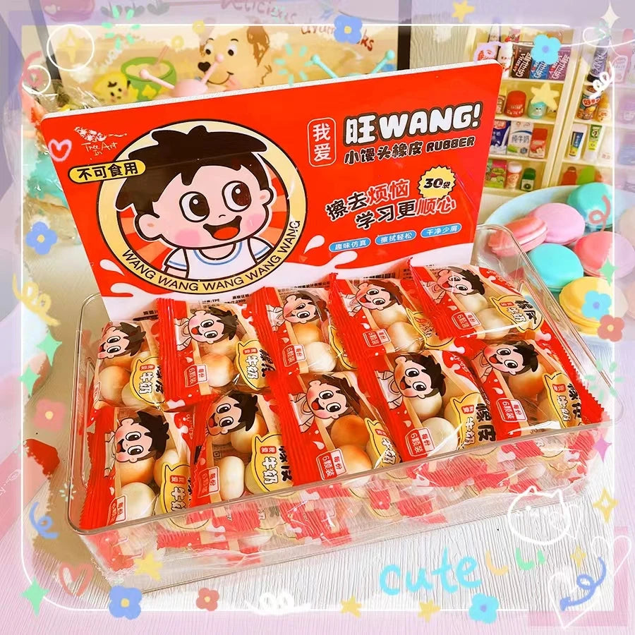 school teacher gift back to school supplies Aesthetic cute stationery Kawaii object funny erasers cookie rubber cute things