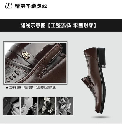 Oxford Shoes for Men Dress Shoes  Formal Shoes Fashion Round Toe Business Wedding  Dress  Men Designer  Loafers