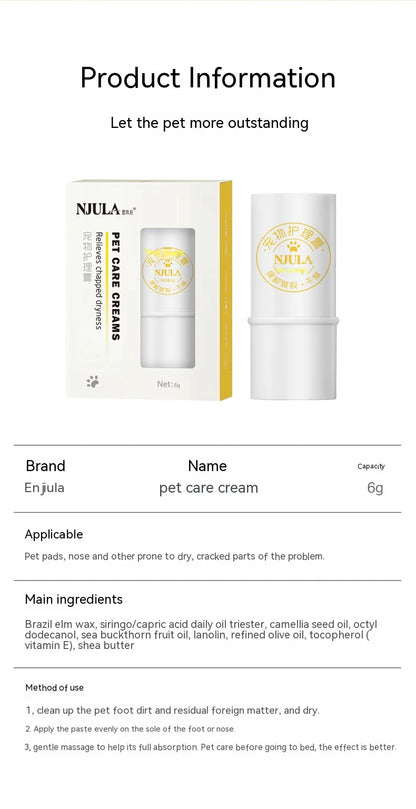 Pet Paw Care Balm Pet Paw Care Balm Moisturizing and Comforting Balm for Dogs and Cats Puppy Paw Care Balm, Moisturizing Nose