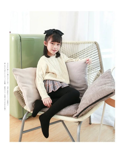 Winter Infant Girls Plus Velvet Pantyhose Children's Leggings Thickening Kids Babys Skinny Pants Snow Keep Warm