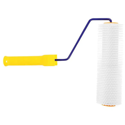 9 Inch 23cm Self Leveling Spiked Roller Brush Cement Floor Defoaming Tool With Handle Plastic Flooring Screed Roller