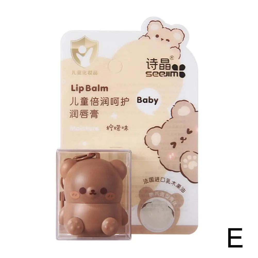Children Fruity Lip Balm Cute Little Bear Lip Balm For Baby Moisturizing Anti-Dry Anti Crack Lipbalm Lip Care