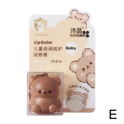 Children Fruity Lip Balm Cute Little Bear Lip Balm For Baby Moisturizing Anti-Dry Anti Crack Lipbalm Lip Care